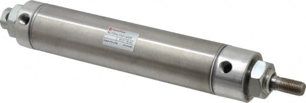 Norgren - 5" Stroke x 1-1/2" Bore Double Acting Air Cylinder - 1/8 Port, 7/16-20 Rod Thread - Caliber Tooling