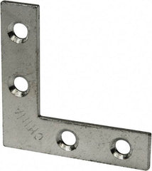 Value Collection - 1-1/2" Long x 1/2" Wide, Steel, Corner Brace - Zinc Plated - Caliber Tooling