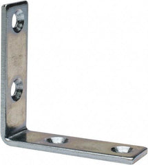 Value Collection - 2" Long x 0.620" Wide, Steel, Corner Brace - Zinc Plated - Caliber Tooling