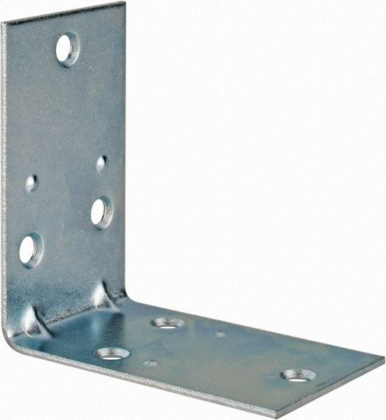 Value Collection - 2-1/2" Long x 2-1/2" Wide, Steel, Corner Brace - Zinc Plated - Caliber Tooling