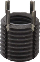 Recoil - M10x1.50 Internal, M14x1.50 External, 14mm Insert Length, Thin Wall Keylocking Thread Inserts - Carbon Steel, Zinc Phosphate Finish, Grade C1215 - Caliber Tooling