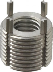 Recoil - 1/2-13 Internal, 7/8-14 External, 43/64" Insert Length, Extra Heavy Duty Keylocking Thread Inserts - Stainless Steel, Passivated Finish, Grade 303 - Caliber Tooling