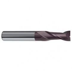 6.5mm Dia. x 60mm Overall Length 2-Flute Square End Solid Carbide SE End Mill-Round Shank-Center Cut-Firex - Caliber Tooling