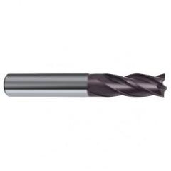 20mm Dia. x 104mm Overall Length 4-Flute Square End Solid Carbide SE End Mill-Round Shank-Center Cut-Firex - Caliber Tooling