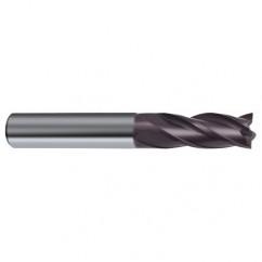 12mm Dia. x 83mm Overall Length 4-Flute Square End Solid Carbide SE End Mill-Round Shank-Center Cut-Firex - Caliber Tooling