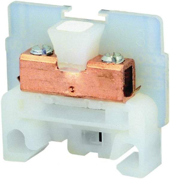 Square D - 600 VAC, 40 Amp, -40 to 275°F, DIN Rail Mount, Nylon Standard Terminal Block - 2 Contacts, Copper, 22 to 10 AWG Compatibility, 1.38 Inch High x 1.4 Inch Deep - Caliber Tooling