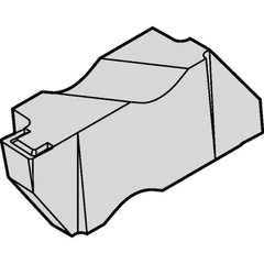 Kennametal - 2M120NG K Grade KCU25, 1.2mm Cutting Width Carbide Grooving Insert - 1.27mm Max Depth of Cut, Left Hand, 0.09mm Corner Radius, AlTiN Finish - Caliber Tooling