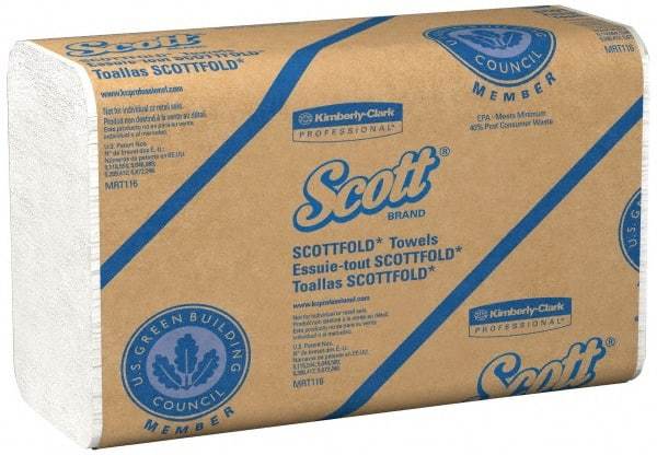 Scott - 1 Ply White Multi-Fold Paper Towels - 8" Wide - Caliber Tooling