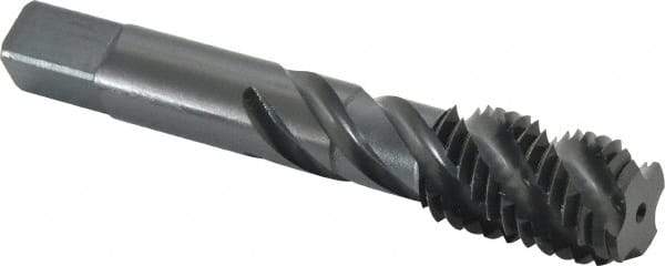 Kennametal - 3/4-10 UNC 4 Flute Bottoming Spiral Flute Tap - Vanadium High Speed Steel, Oxide Finish, 4-1/4" OAL, Right Hand Flute, Right Hand Thread, H3 - Caliber Tooling