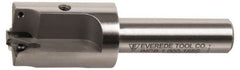 Everede Tool - 1-5/16 Inch Diameter, Interchangeable Pilot, Straight 1/2 Inch Shank Diameter, 3 Insert, Indexable Counterbore - 3.2 Inch Overall Length, TPGH 215 Insert, 5/16 Inch Pilot Hole Diameter Compatibility - Caliber Tooling