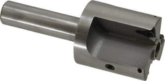 Everede Tool - 1-3/8 Inch Diameter, Interchangeable Pilot, Straight 1/2 Inch Shank Diameter, 3 Insert, Indexable Counterbore - 3.2 Inch Overall Length, TPGH 215 Insert, 5/16 Inch Pilot Hole Diameter Compatibility - Caliber Tooling