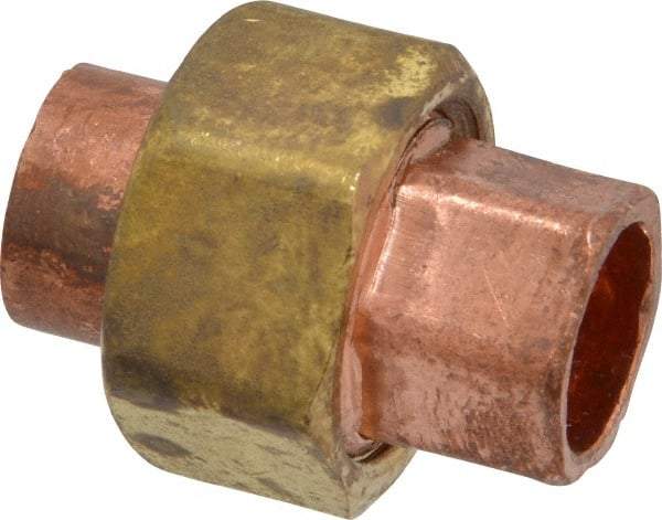 Mueller Industries - 3/8" Wrot Copper Pipe Union - C x C, Solder Joint - Caliber Tooling