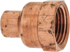 Mueller Industries - 1/4 x 3/8" Wrot Copper Pipe Adapter - C x F, Solder Joint - Caliber Tooling