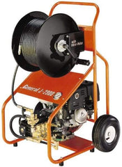 General Pipe Cleaners - Gas Jet Battery Drain Cleaning Machine - For 3" to 8" Pipe, 200' Cable - Caliber Tooling