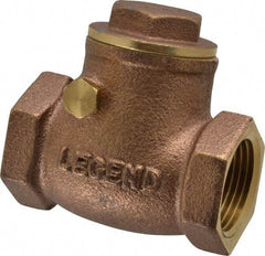 Legend Valve - 3/4" Brass Check Valve - Inline, FNPT x FNPT, 200 WOG - Caliber Tooling