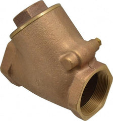 Legend Valve - 2" Bronze Check Valve - Y-Pattern, FNPT x FNPT, 300 WOG - Caliber Tooling