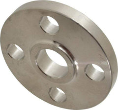 Merit Brass - 3/4" Pipe, 3-7/8" OD, Stainless Steel, Slip On Pipe Flange - 2-3/4" Across Bolt Hole Centers, 5/8" Bolt Hole, 150 psi, Grades 316 & 316L - Caliber Tooling