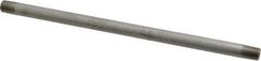 Merit Brass - Schedule 40, 1/8" Pipe x 8" Long, Grade 304/304L Stainless Steel Pipe Nipple - Welded & Threaded - Caliber Tooling