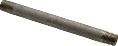 Merit Brass - Schedule 40, 1/4" Pipe x 5-1/2" Long, Grade 304/304L Stainless Steel Pipe Nipple - Welded & Threaded - Caliber Tooling