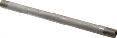 Merit Brass - Schedule 40, 1/4" Pipe x 8" Long, Grade 304/304L Stainless Steel Pipe Nipple - Welded & Threaded - Caliber Tooling