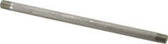 Merit Brass - Schedule 40, 1/4" Pipe x 10" Long, Grade 304/304L Stainless Steel Pipe Nipple - Welded & Threaded - Caliber Tooling