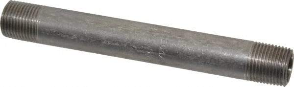 Merit Brass - Schedule 40, 3/8" Pipe x 5" Long, Grade 304/304L Stainless Steel Pipe Nipple - Welded & Threaded - Caliber Tooling