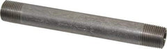 Merit Brass - Schedule 40, 3/8" Pipe x 5" Long, Grade 304/304L Stainless Steel Pipe Nipple - Welded & Threaded - Caliber Tooling