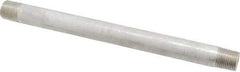 Merit Brass - Schedule 40, 3/8" Pipe x 8" Long, Grade 304/304L Stainless Steel Pipe Nipple - Welded & Threaded - Caliber Tooling