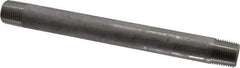 Merit Brass - Schedule 40, 1/2" Pipe x 8" Long, Grade 304/304L Stainless Steel Pipe Nipple - Welded & Threaded - Caliber Tooling