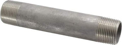 Merit Brass - Schedule 40, 3/4" Pipe x 5" Long, Grade 304/304L Stainless Steel Pipe Nipple - Welded & Threaded - Caliber Tooling