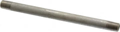 Merit Brass - Schedule 40, 1/8" Pipe x 5-1/2" Long, Grade 316/316L Stainless Steel Pipe Nipple - Welded & Threaded - Caliber Tooling