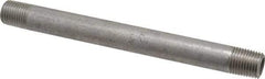 Merit Brass - Schedule 40, 1/4" Pipe x 5-1/2" Long, Grade 316/316L Stainless Steel Pipe Nipple - Welded & Threaded - Caliber Tooling