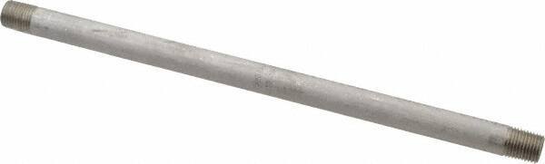 Merit Brass - Schedule 40, 1/4" Pipe x 10" Long, Grade 316/316L Stainless Steel Pipe Nipple - Welded & Threaded - Caliber Tooling