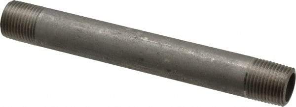 Merit Brass - Schedule 40, 3/8" Pipe x 5" Long, Grade 316/316L Stainless Steel Pipe Nipple - Welded & Threaded - Caliber Tooling