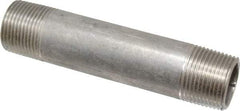 Merit Brass - Schedule 40, 3/4" Pipe x 4-1/2" Long, Grade 316/316L Stainless Steel Pipe Nipple - Welded & Threaded - Caliber Tooling