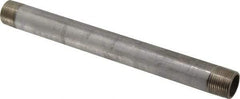 Merit Brass - Schedule 40, 3/4" Pipe x 10" Long, Grade 316/316L Stainless Steel Pipe Nipple - Welded & Threaded - Caliber Tooling