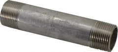 Merit Brass - Schedule 40, 1" Pipe x 5-1/2" Long, Grade 316/316L Stainless Steel Pipe Nipple - Welded & Threaded - Caliber Tooling