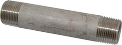 Merit Brass - Schedule 40, 1" Pipe x 6" Long, Grade 316/316L Stainless Steel Pipe Nipple - Welded & Threaded - Caliber Tooling