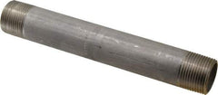 Merit Brass - Schedule 40, 1" Pipe x 8" Long, Grade 316/316L Stainless Steel Pipe Nipple - Welded & Threaded - Caliber Tooling