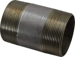 Merit Brass - Schedule 40, 3" Pipe x 5" Long, Grade 316/316L Stainless Steel Pipe Nipple - Welded & Threaded - Caliber Tooling