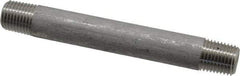 Merit Brass - Schedule 80, 1/4" Pipe x 4" Long, Grade 316/316L Stainless Steel Pipe Nipple - Seamless & Threaded - Caliber Tooling