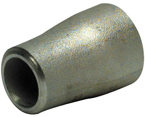 Merit Brass - 1-1/4 x 1" Grade 316L Stainless Steel Pipe Concentric Reducer - Butt Weld x Butt Weld End Connections - Caliber Tooling