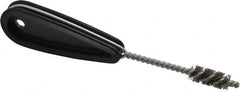 Schaefer Brush - 7/16 Inch Actual Brush Diameter, 1/4 Inch Inside Diameter, Carbon Steel, Plumbing, Hand Fitting and Cleaning Brush - Solid Plastic Hand Fitting Handle with Hole - Caliber Tooling