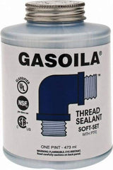 Federal Process - 1 Pt Brush Top Can Blue/Green Easy Seal Applicator with Gasoila Soft-Set - 600°F Max Working Temp - Caliber Tooling