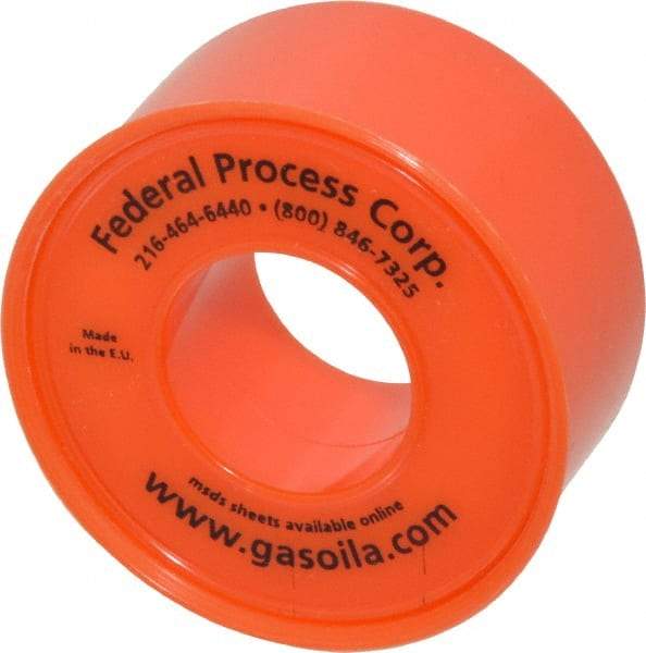 Federal Process - 3/4" Wide x 500" Long General Purpose Pipe Repair Tape - 3 mil Thick, -450 to 550°F, White - Caliber Tooling