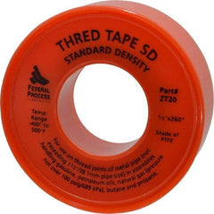 Federal Process - 1/2" Wide x 260" Long General Purpose Pipe Repair Tape - 3 mil Thick, -450 to 550°F, White - Caliber Tooling