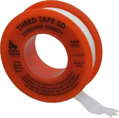 Federal Process - 1/2" Wide x 520" Long General Purpose Pipe Repair Tape - 3 mil Thick, -450 to 550°F, White - Caliber Tooling