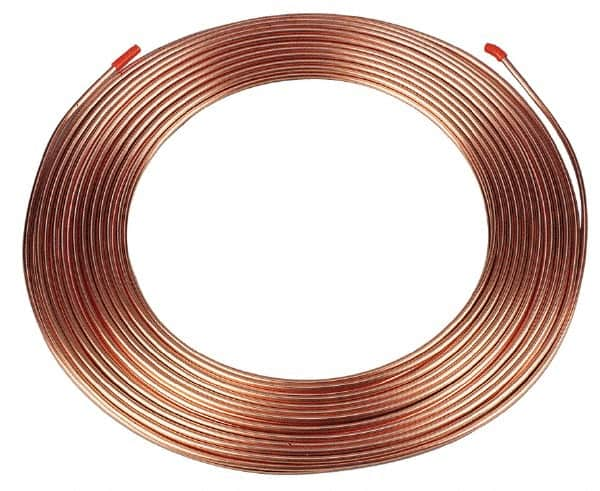 Mueller Industries - 50' Long, 3/8" OD x 0.311" ID, Copper Seamless Tube - 0.032" Wall Thickness - Caliber Tooling