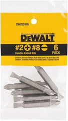 DeWALT - #2 Phillips Screwdriver Bit - 1/4" Drive, 2" OAL - Caliber Tooling