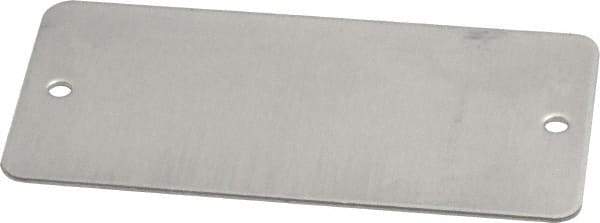 C.H. Hanson - 3 Inch Wide, Style 2, Aluminum Blank Metal Plate - 1-1/2 Inch High, 25 Pieces - Caliber Tooling